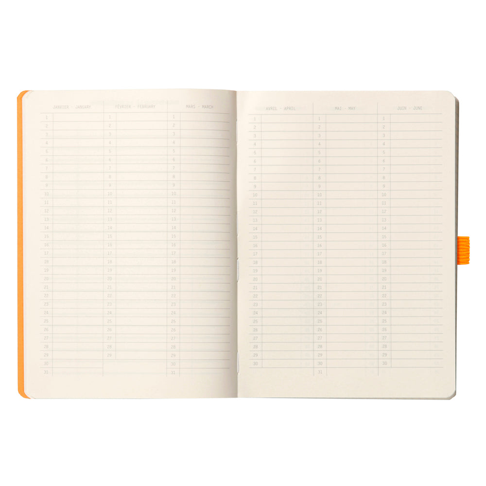 Rhodiarama Goalbook Softcover A5 Dot Grid Rose Smoke