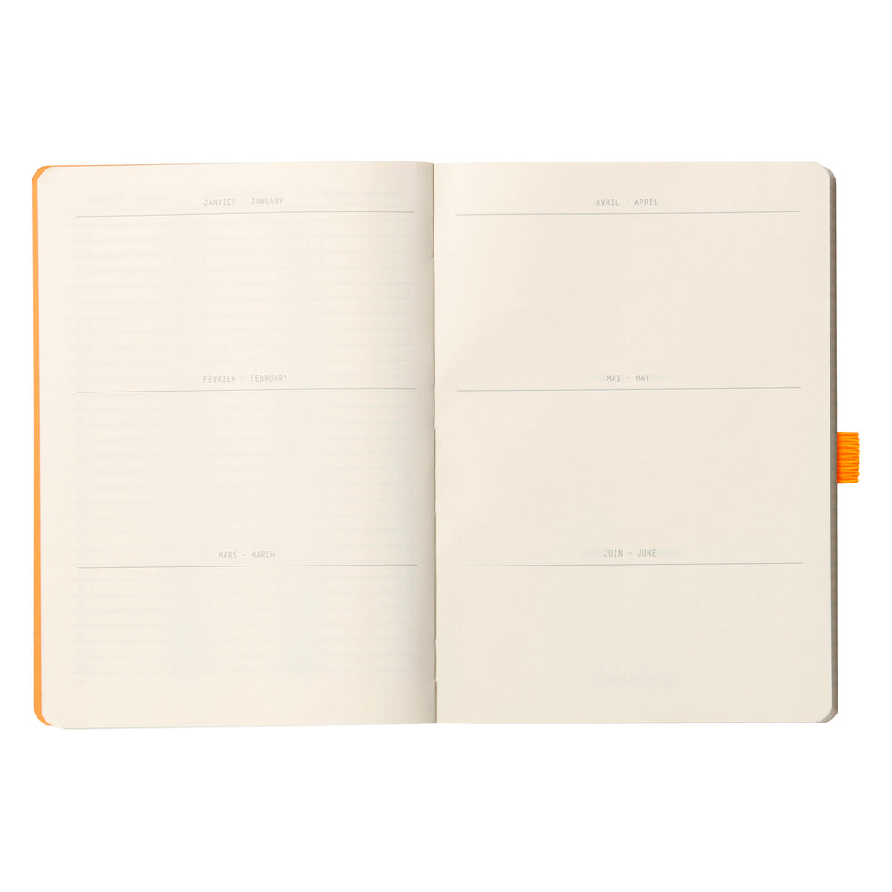 Rhodiarama Goalbook Softcover A5 Dot Grid Rose Smoke
