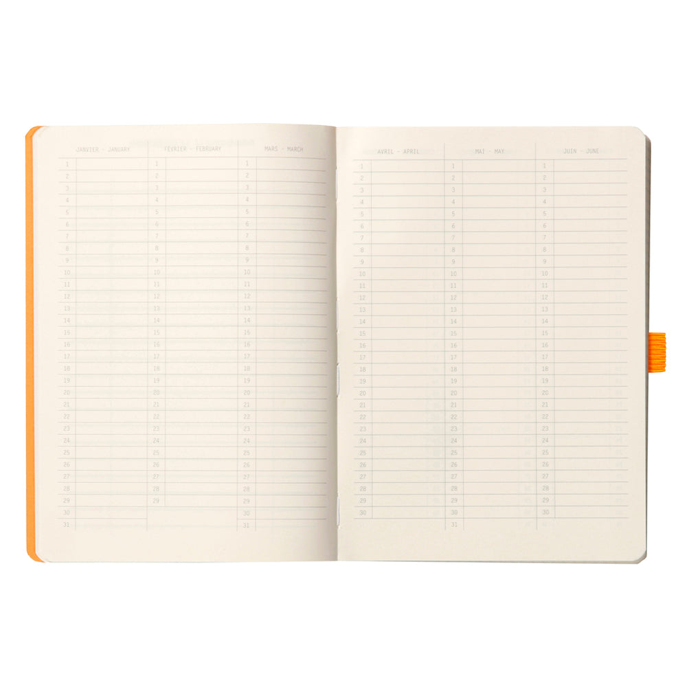 Rhodiarama Goalbook Softcover A5 Dot Grid Celadon Green