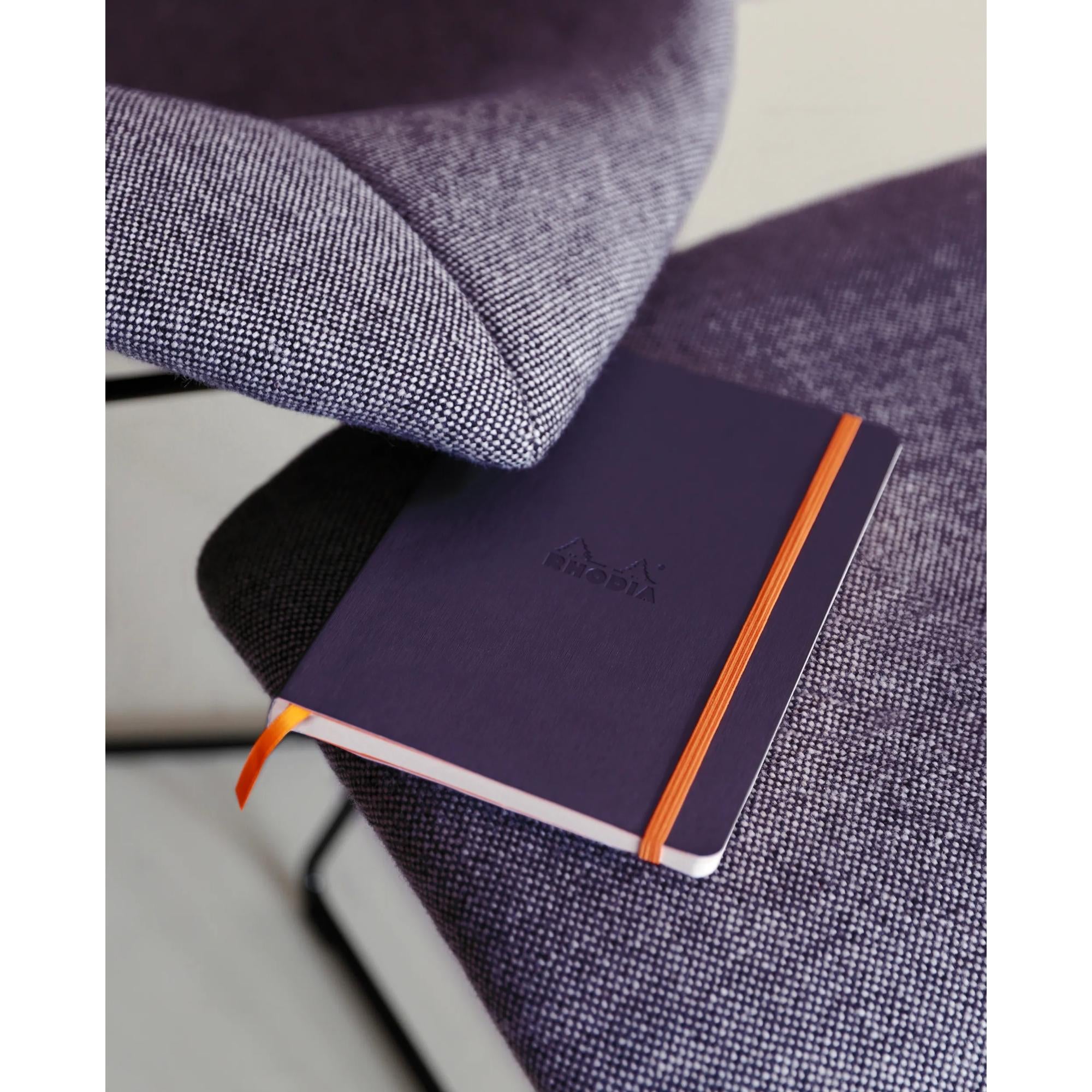 Rhodiarama Classic Softcover Notebook A5 Lined Eggplant