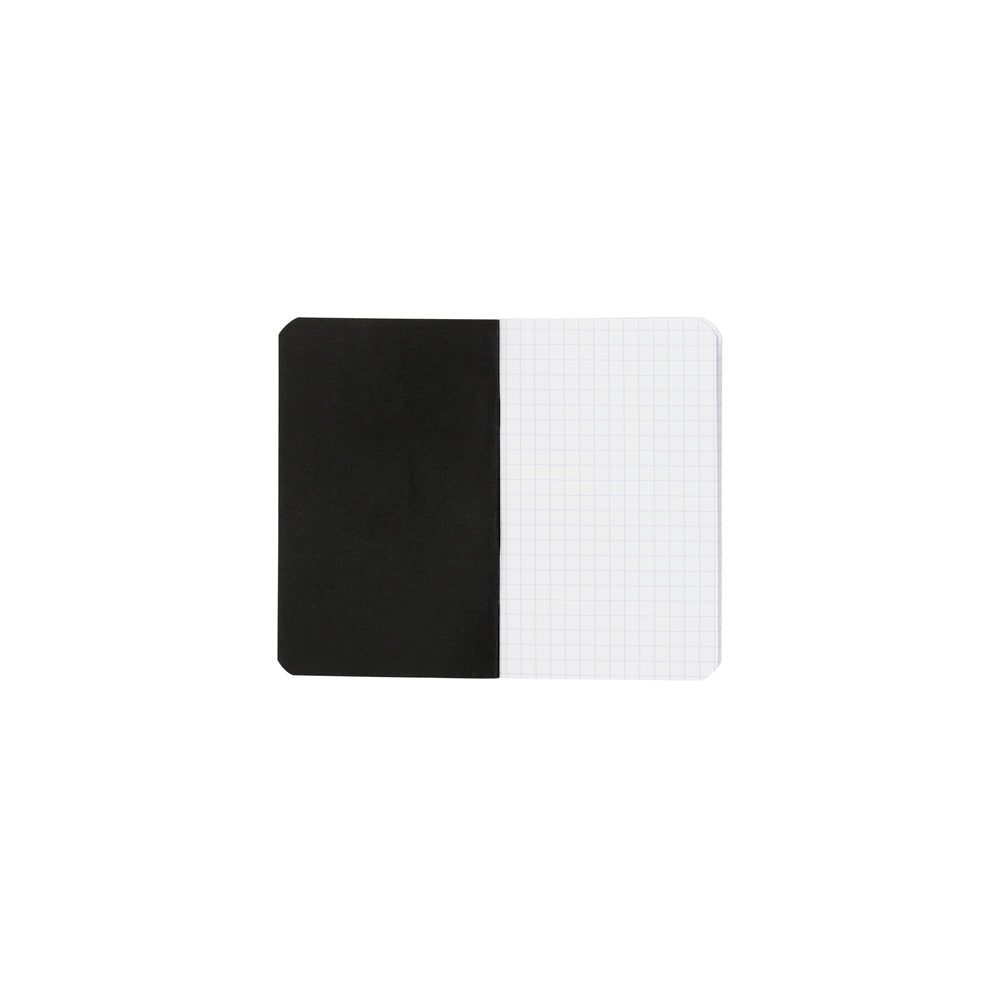 Cahier Notebook A7 Grid Black