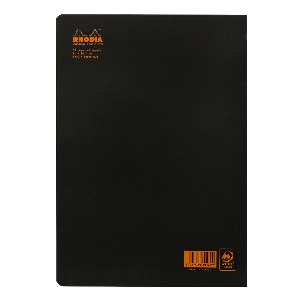 Cahier Notebook A4 Lined Black