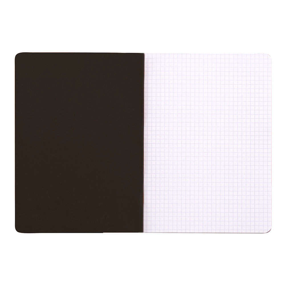 Cahier Notebook A5 Grid Black