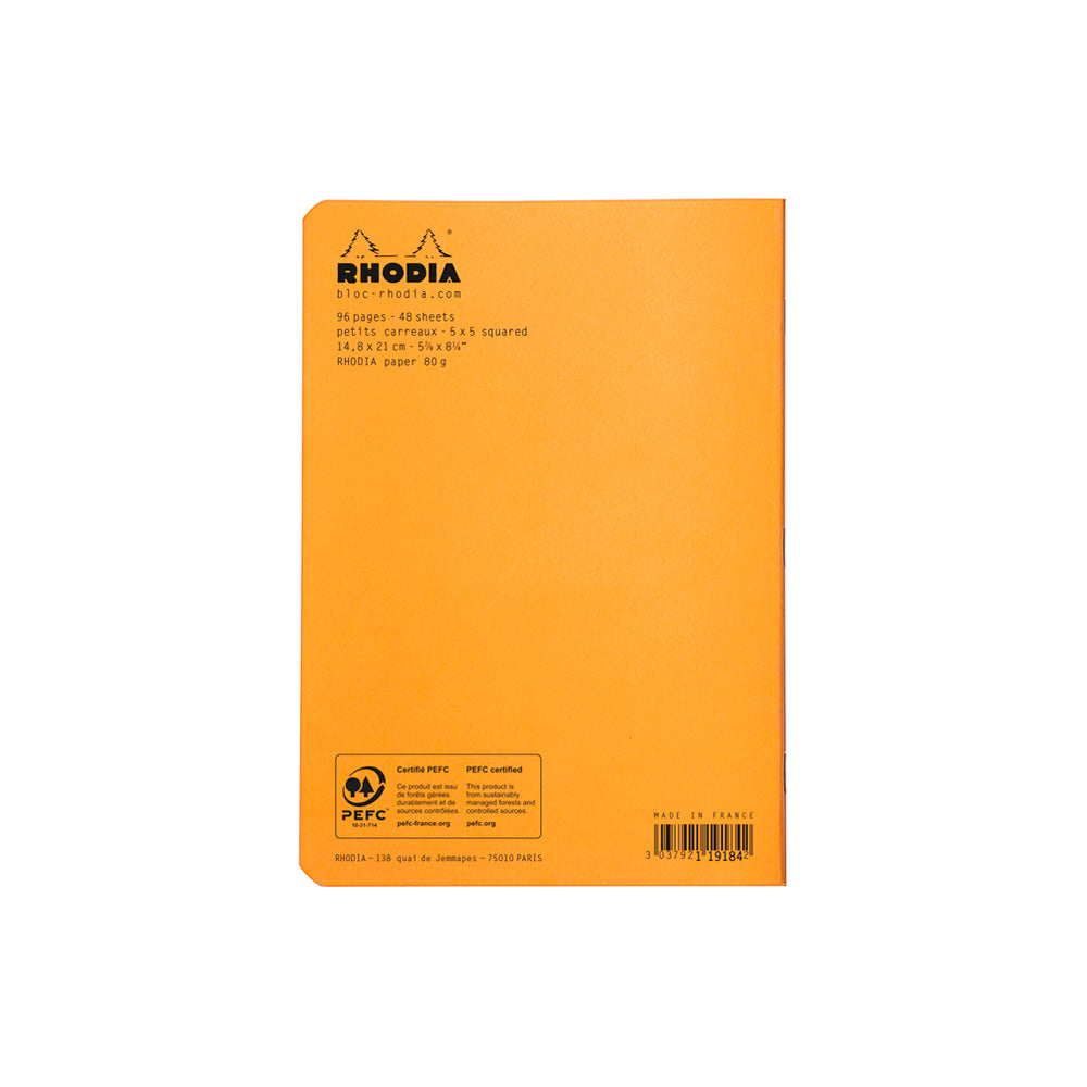Cahier Notebook A5 Grid Orange