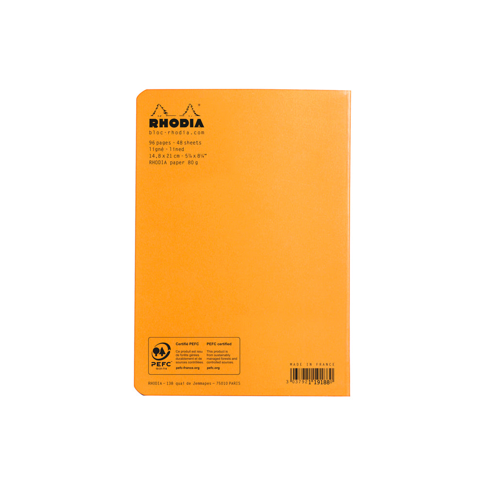 Cahier Notebook A5 Lined Orange