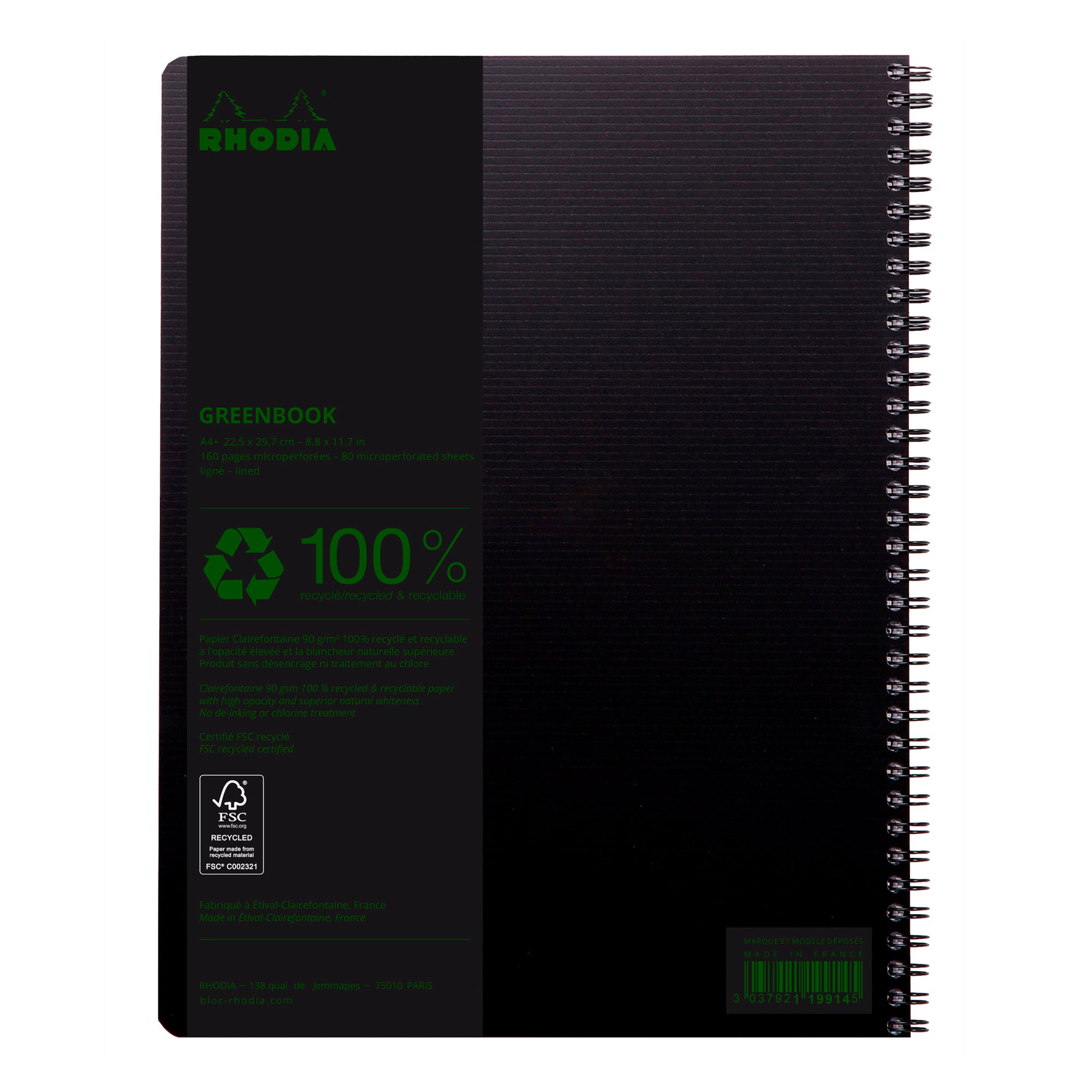 Rhodiactive GreenBook Wirebound A4+ Lined