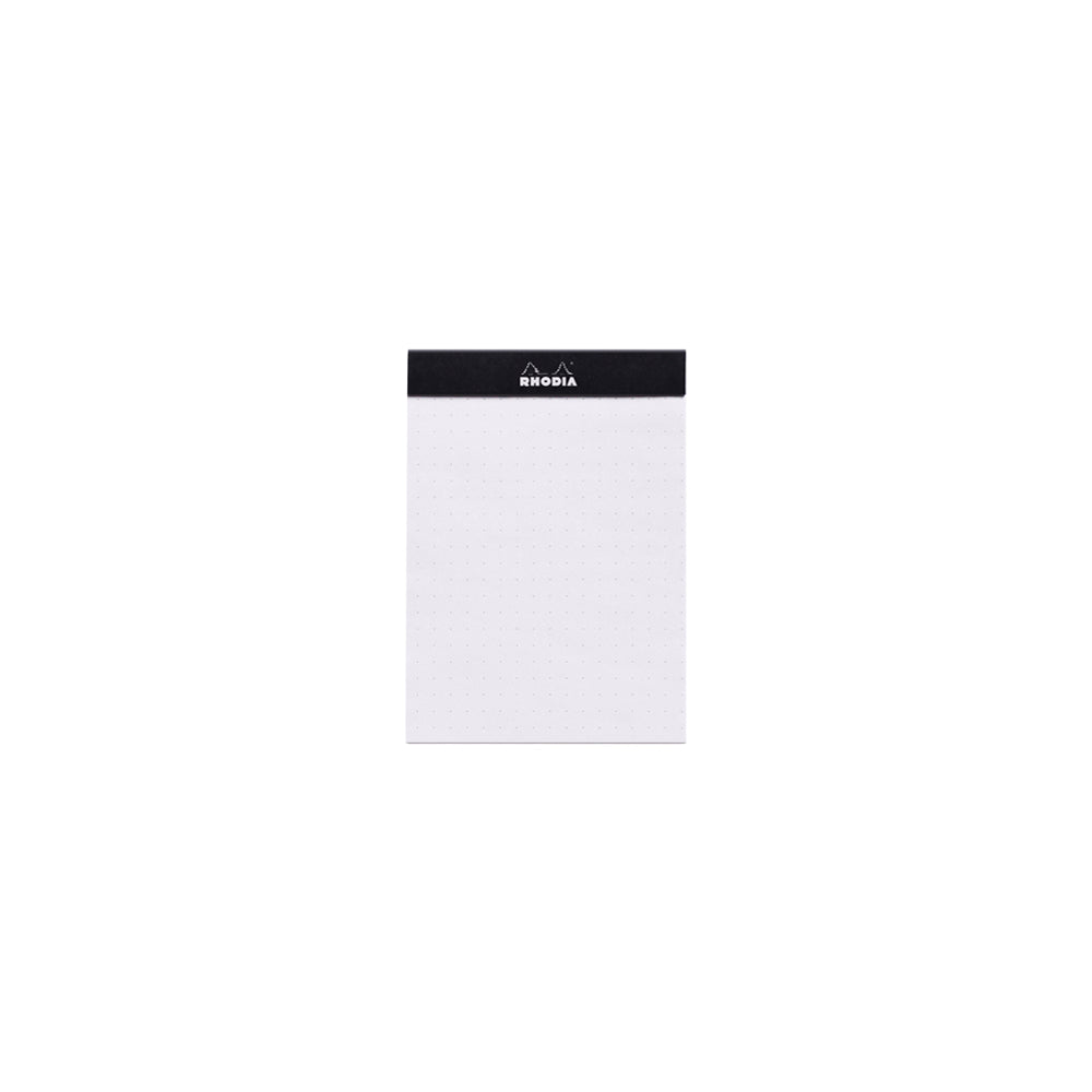 No. 12 Head Stapled Notepad Pocket Dot Grid Black