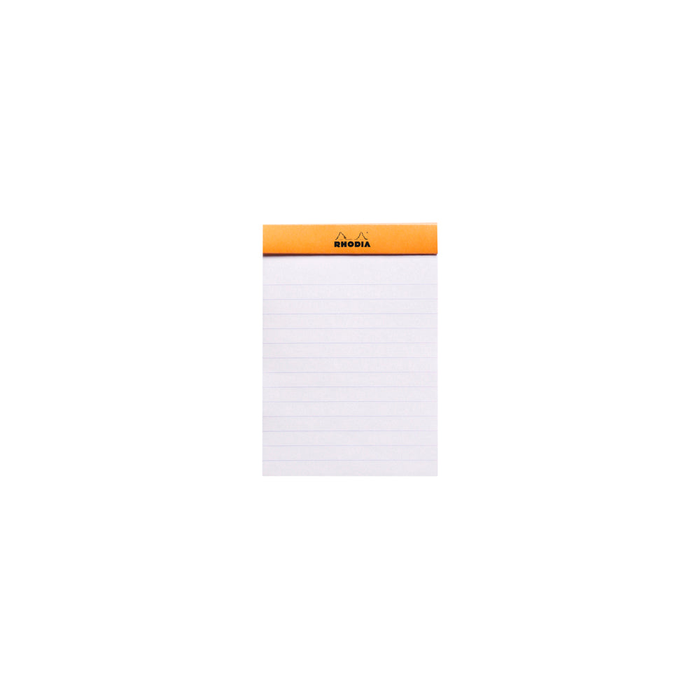 No. 12 Head Stapled Notepad Pocket Lined Orange