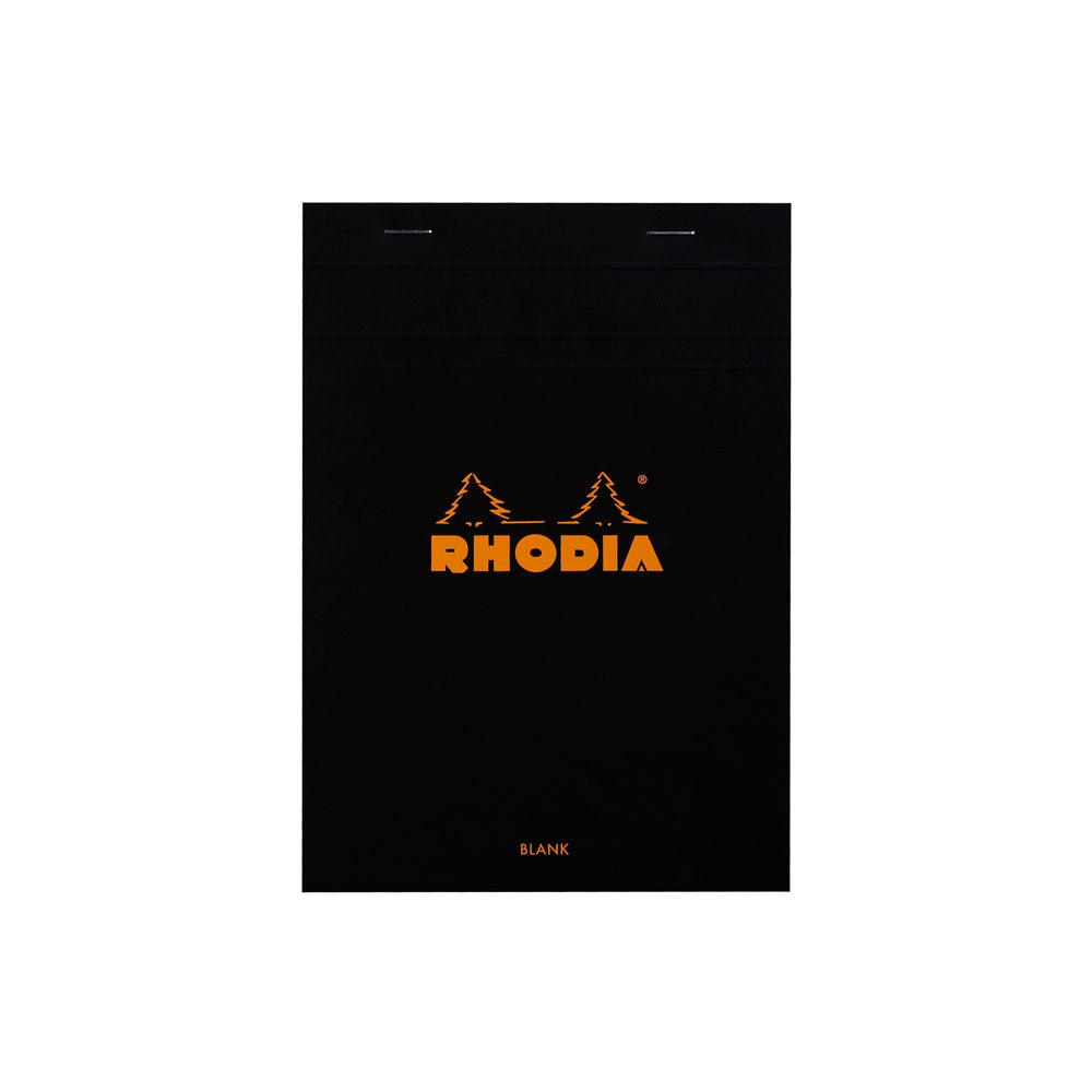 No. 16 Head Stapled Notepad A5 Blank Black