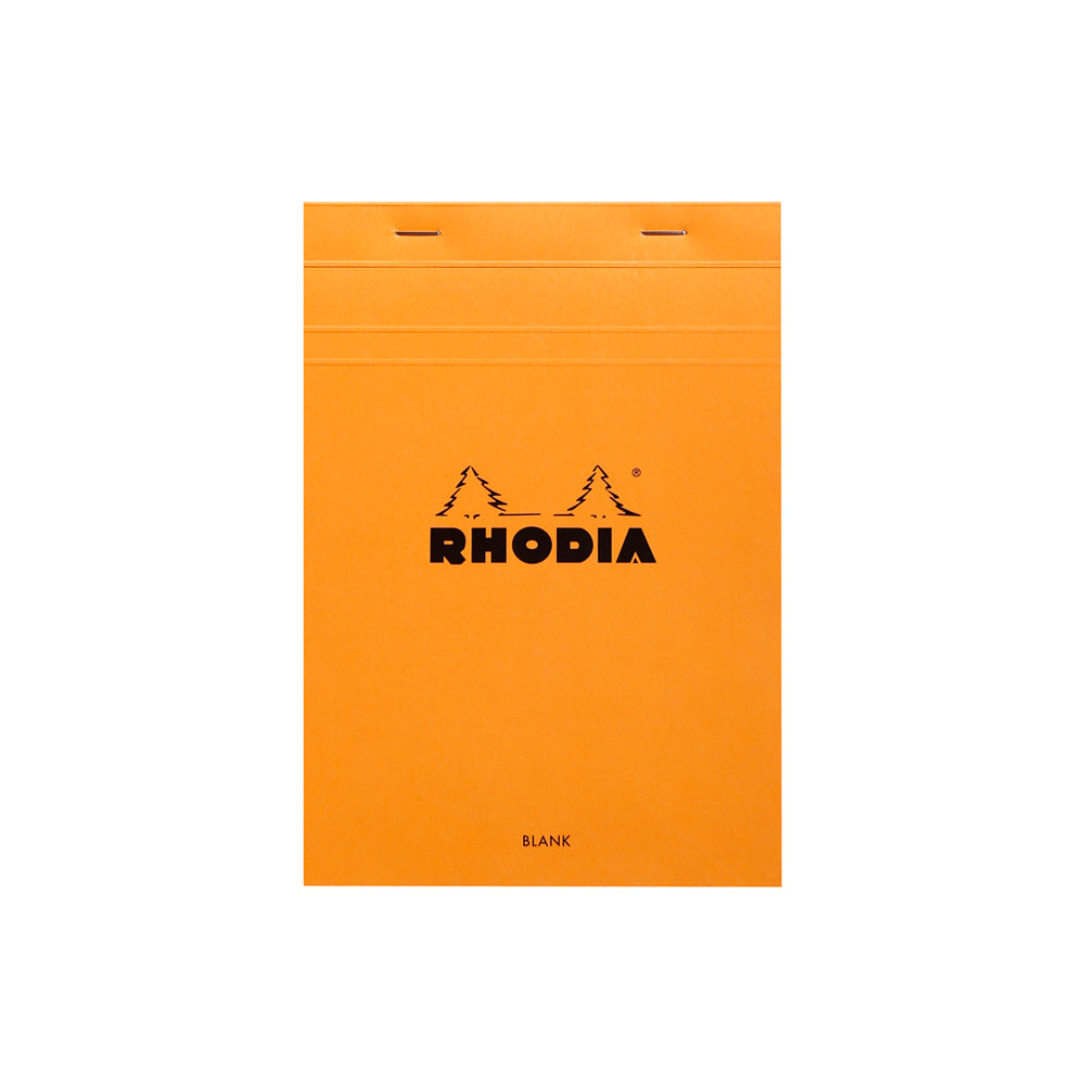 No. 16 Head Stapled Notepad A5 Blank Orange