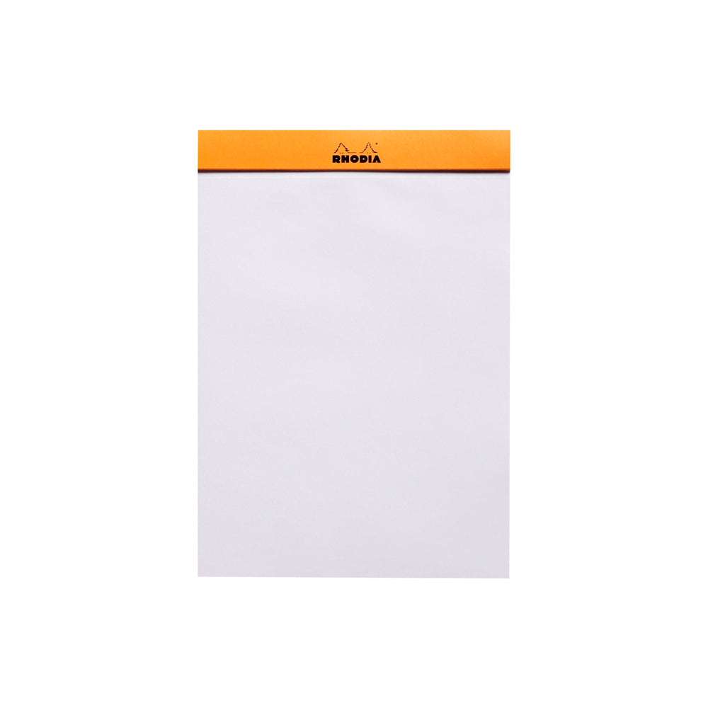No. 16 Head Stapled Notepad A5 Blank Orange