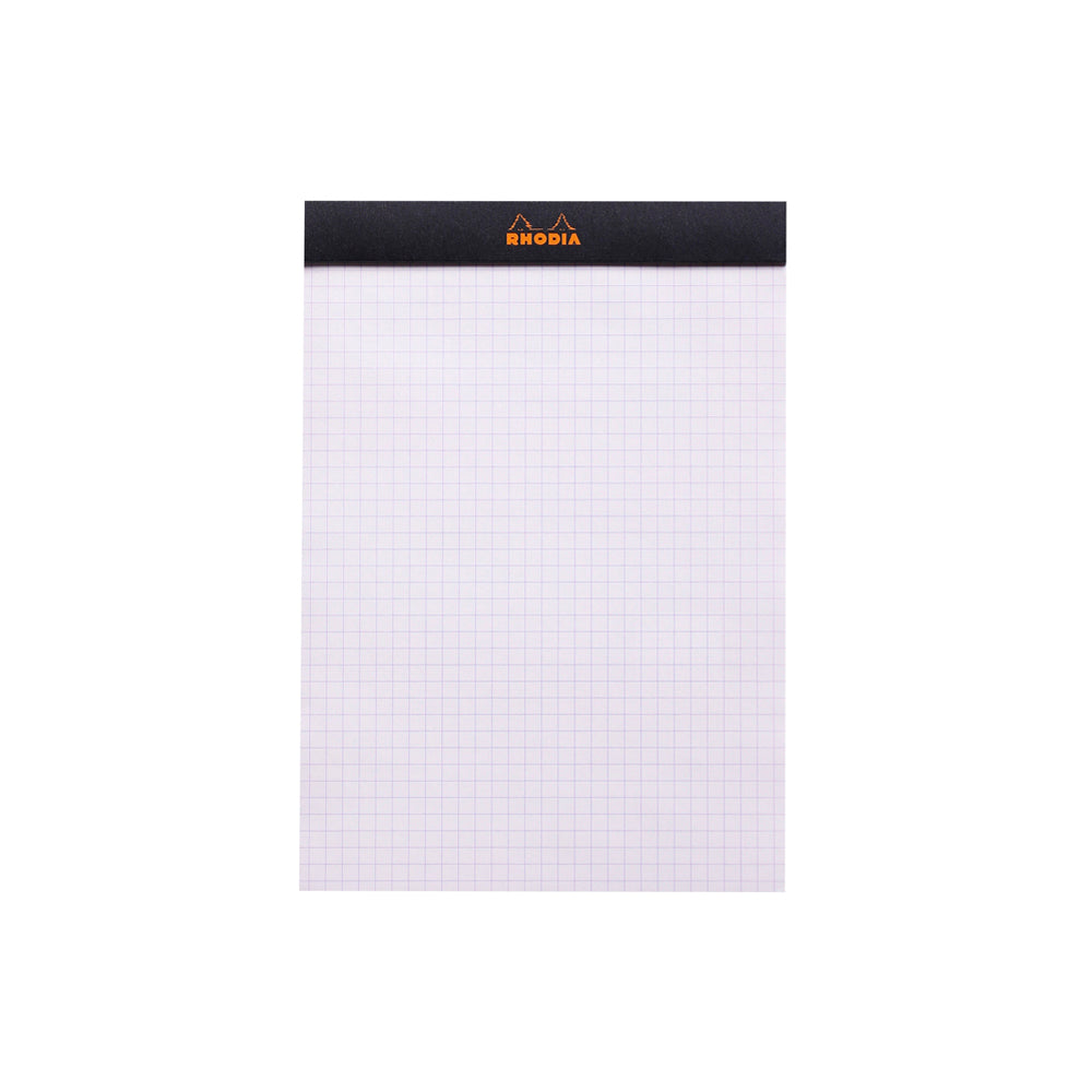No. 16 Head Stapled Notepad A5 Grid Black
