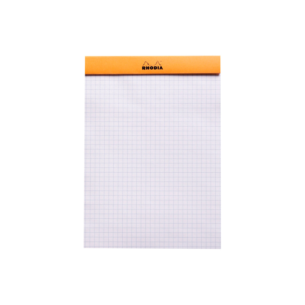 No. 16 Head Stapled Notepad A5 Grid Orange