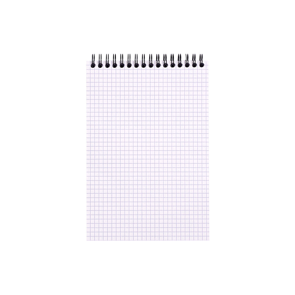 Wirebound Notepad A5 Grid Orange