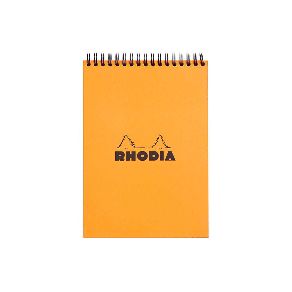 Wirebound Notepad A5 Lined Orange