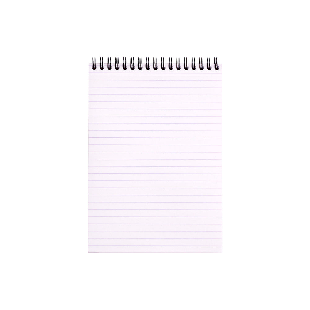 Wirebound Notepad A5 Lined Orange