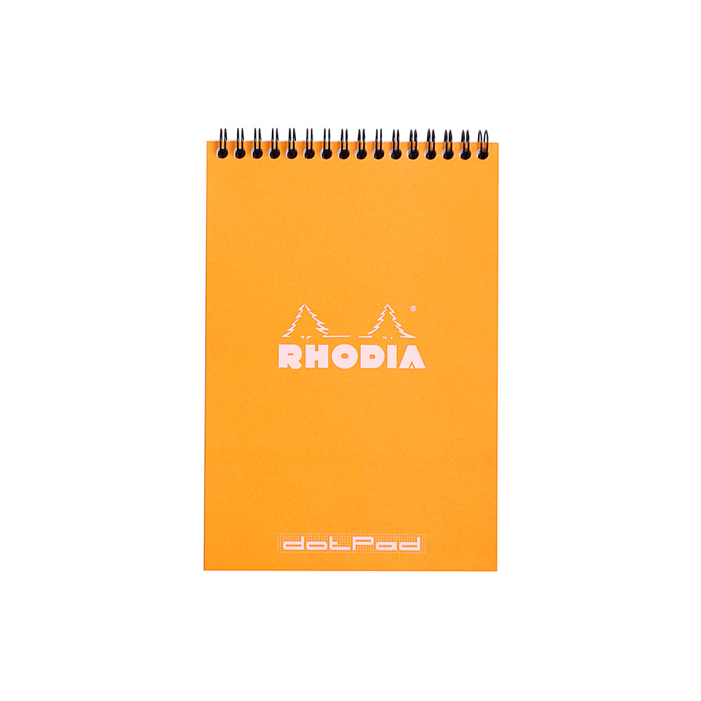 Wirebound Notepad A5 Dot Grid Orange