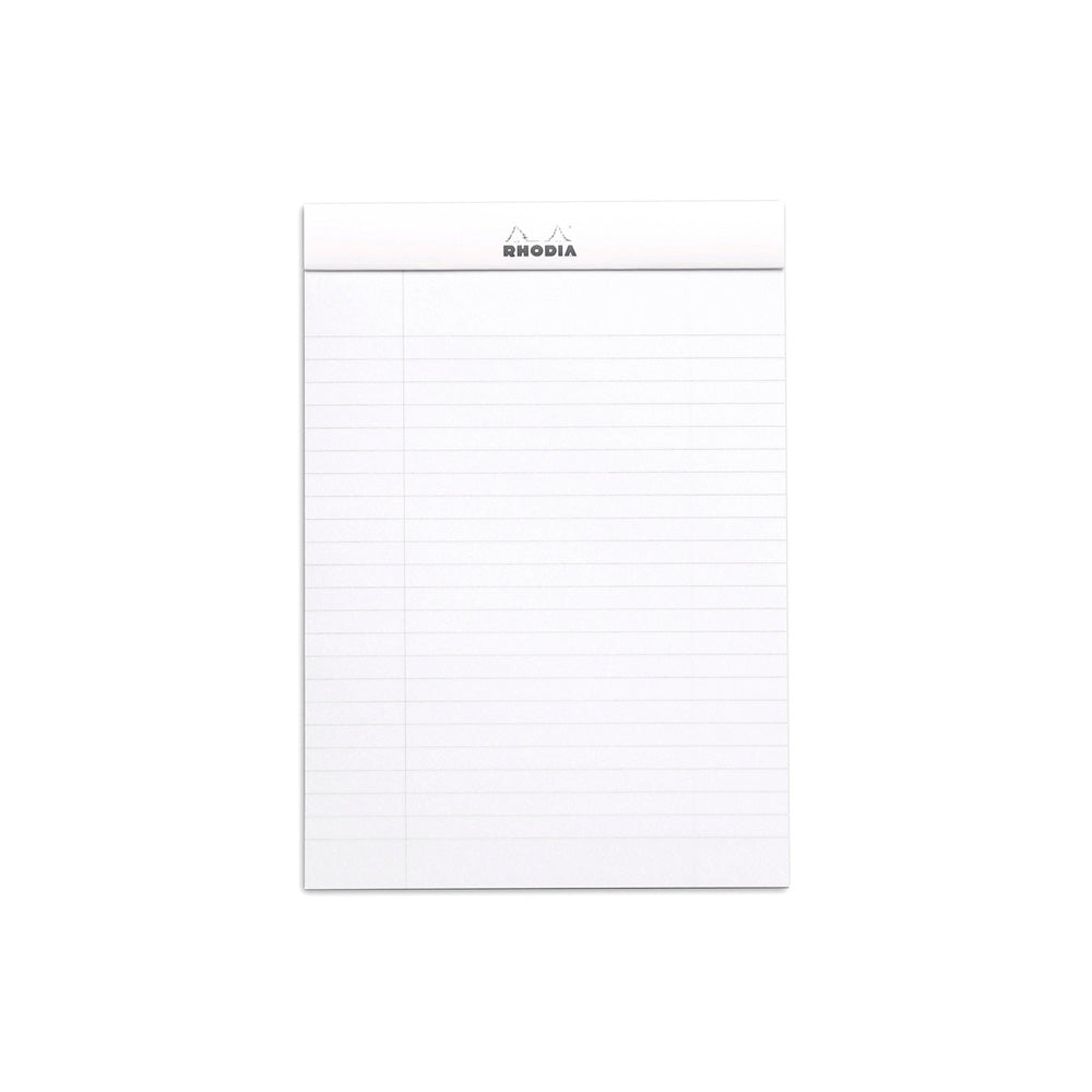 No. 16 Head Stapled Notepad A5 Lined with Margin White