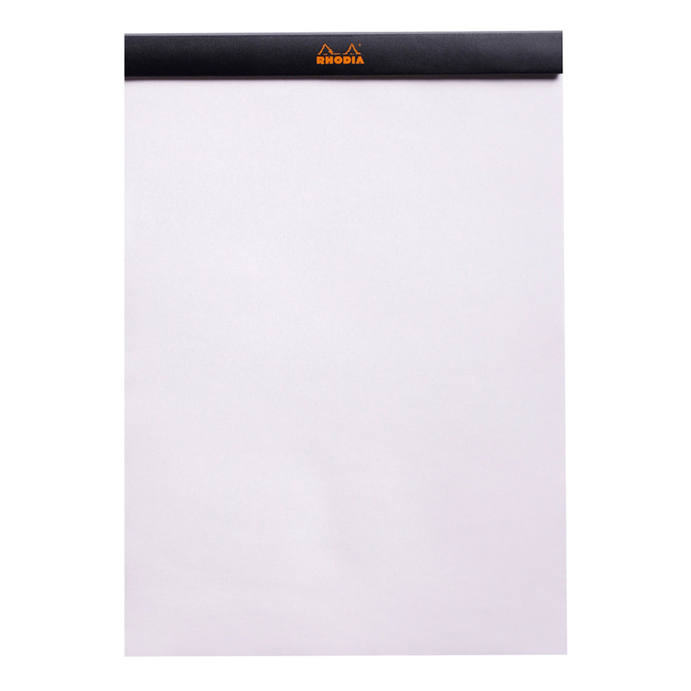 No. 18 Head Stapled Notepad A4 Blank Black