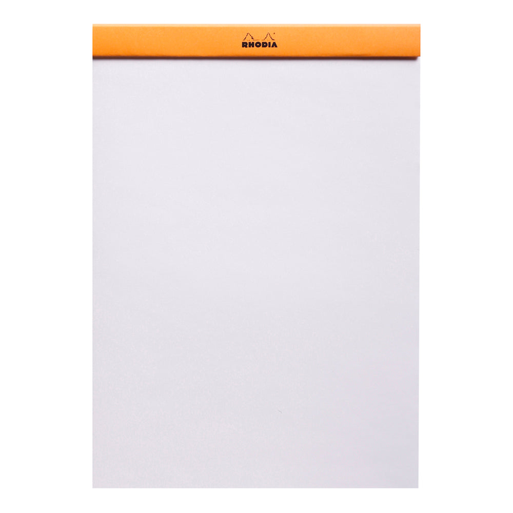 No. 18 Head Stapled Notepad A4 Blank Orange
