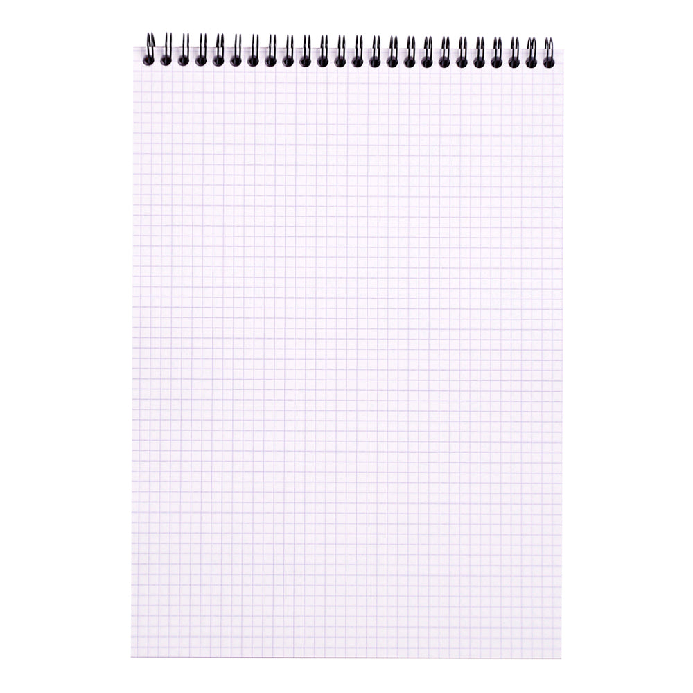 Wirebound Notepad A4 Grid Orange