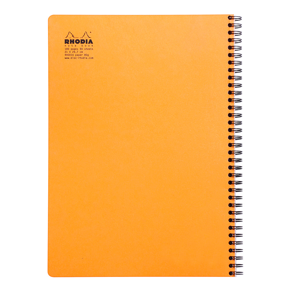 Wirebound Notebook A4+ Grid Orange
