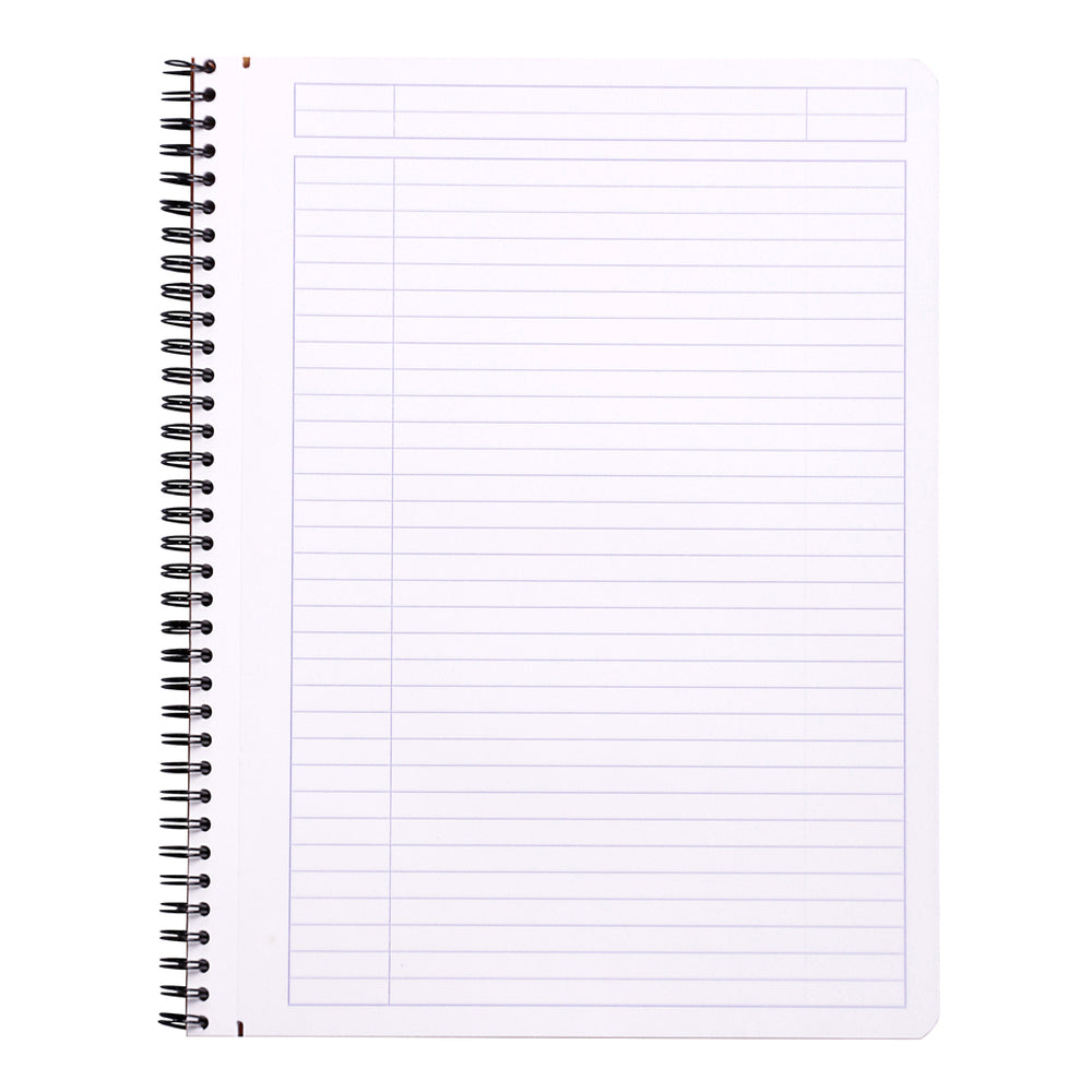 Wirebound Notebook A4+ Lined with Margin Orange