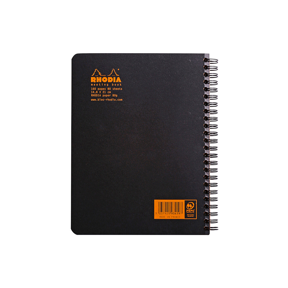 Meeting Book Wirebound A5+ Black