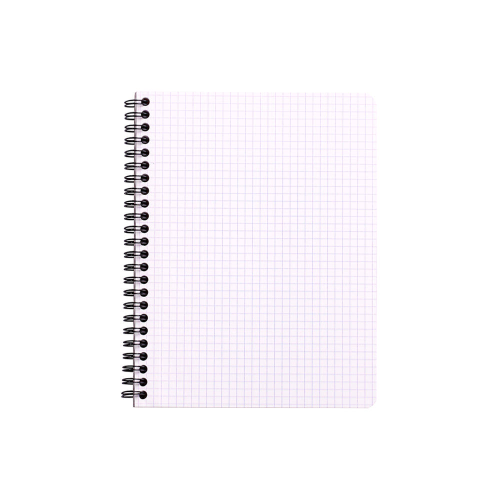 Wirebound Notebook A5+ Grid Orange