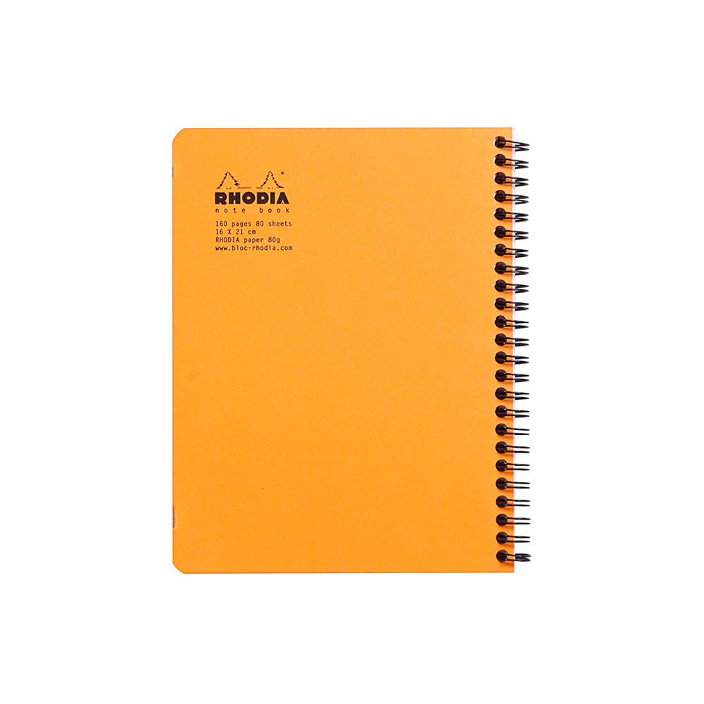 Wirebound Notebook A5+ Grid Orange