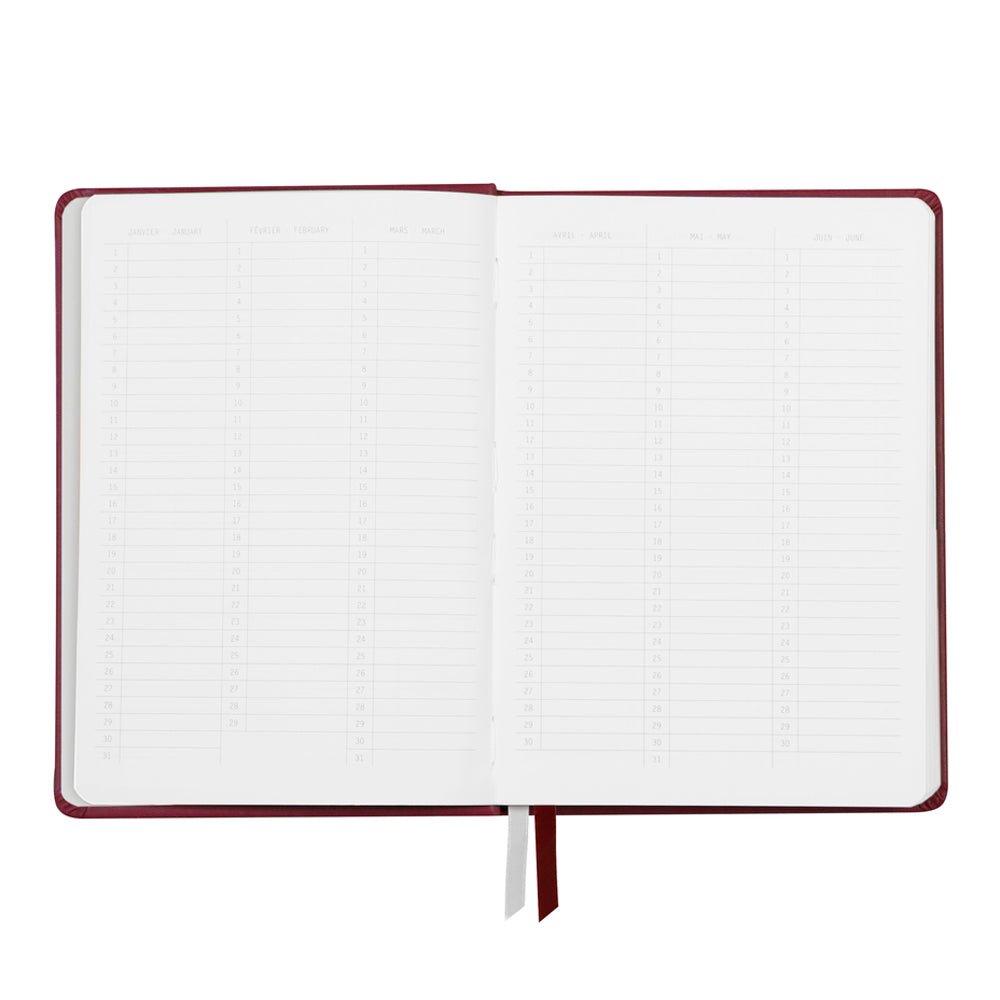 Rhodiarama Goalbook Creation 200gsm White Paper A5 Blank Burgundy