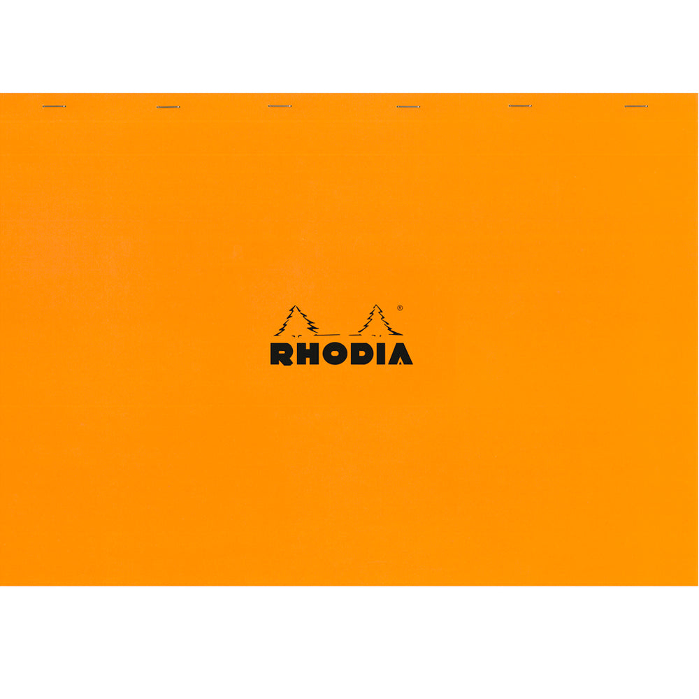 No. 38 Head Stapled Notepad A3+ Grid Orange