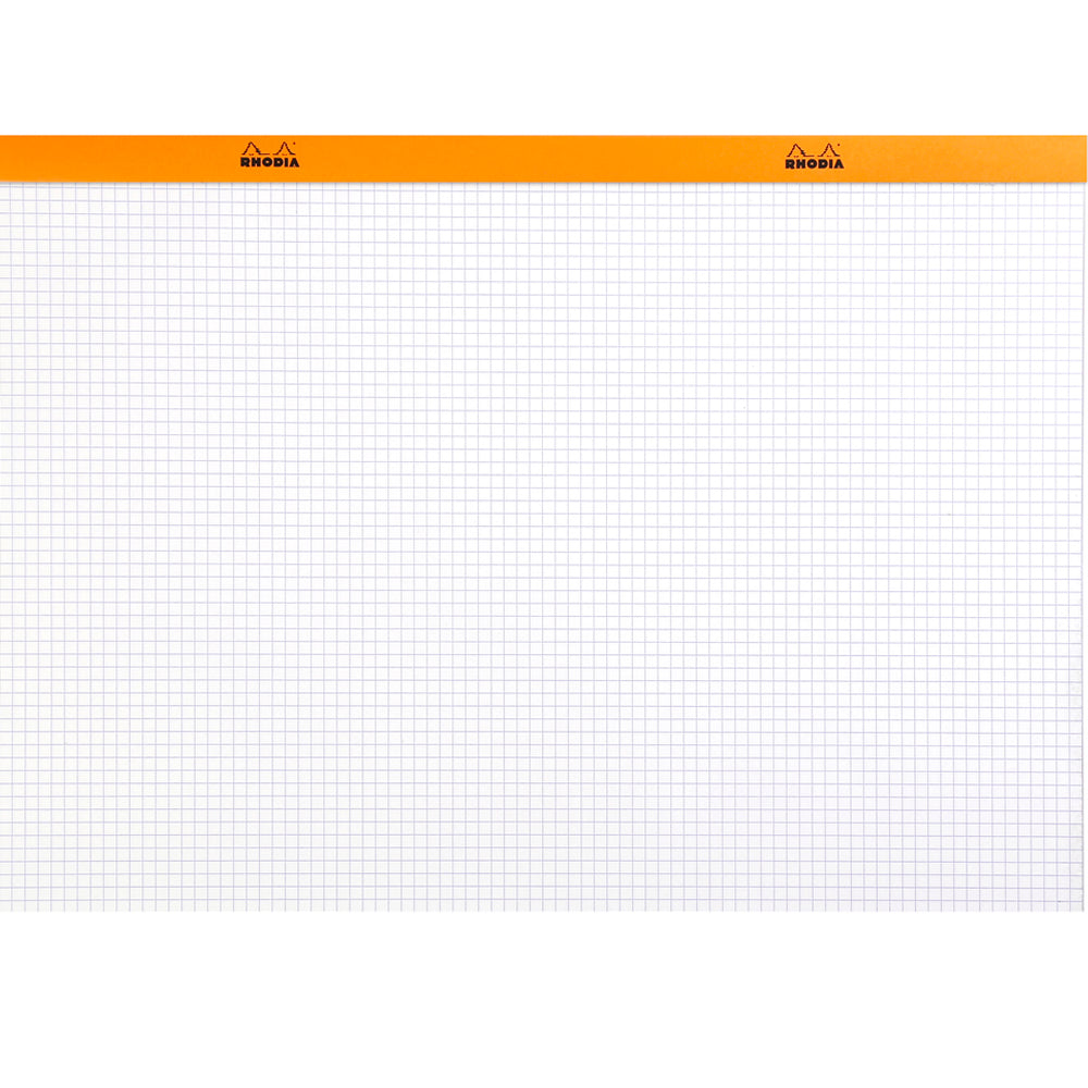 No. 38 Head Stapled Notepad A3+ Grid Orange